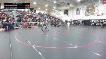 126 lbs Cons. Round 2 - Adan Gonzalez, Santa Ana Valley vs Brett Smithley, Lancaster
