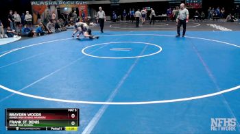 152 lbs Semifinal - Frank St. Denis, Nikiski High School vs Brayden Woods, Homer High School Mariners