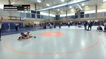 125lbs Cons. Round 6 - Brooklyn Brown, Aberdeen (Girls) vs Averie Reynolds, Black Hills (Girls)