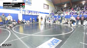 55 lbs Quarterfinal - Caleb Bontrager, Victory Youth Wrestling vs Barrett Robb, IRONMEN Wrestling Club