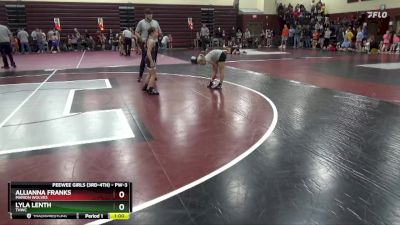 PW-3 lbs Round 2 - Allianna Franks, Marion Wolves vs Lyla Lenth, THWC