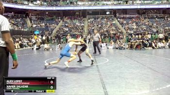 2A 126 lbs Cons. Round 2 - Xavier Salazar, Surry Central vs Alex Lopez, Rutherfordton-Spindale