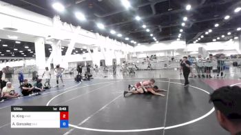 126 lbs Consi Of 4 - Krew King, King Wrestling vs Aaron Gonzalez, Silverback WC