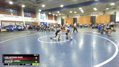 120 lbs Cons. Round 1 - Emanuel Lomeli, Bishop Amat vs Luis Antonio Razo, Laguna Hills