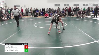 106 lbs Consi Of 8 #1 - Anthony Purchio, North Haven vs Wyatt Roberts, Daniel Hand