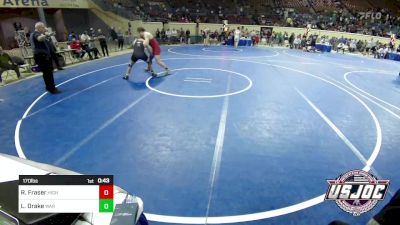 170 lbs Consolation - Roman Fraser, High Ground Wrestling vs Lubbock Drake, Warner Eagles Youth Wrestling