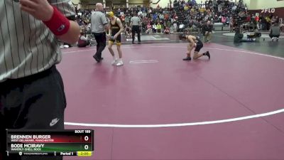 111-115C 1st Place Match - Bode McIIravy, Waverly-Shell Rock vs Brennen Burger, West Delaware, Manchester