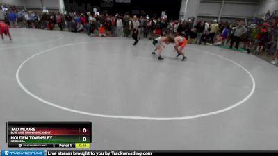 100 lbs Champ. Round 2 - Holden Townsley, Nebraska vs Tad Moore, Blue Line Training Academy