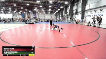 56 lbs Rd# 9- 2:15pm Saturday Final Pool - Rocky Ruiz, Cali Red vs Kaden Kruezer, Crass Trained