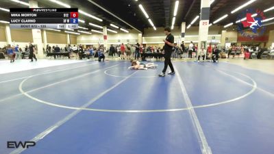 125 lbs Consolation - Mika Morton, 512 Outlaw Wrestling vs Lucy Clarno, 3F Wrestling