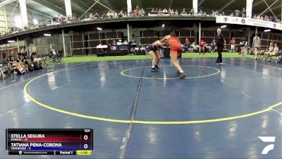 124 lbs Round 5 (6 Team) - Stella Segura, Kansas vs Tatiana Pena-Corona, Tennessee