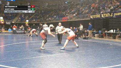 200 lbs Quarterfinal - Ian Redding Jr, York Suburban vs Scott King, Glendale