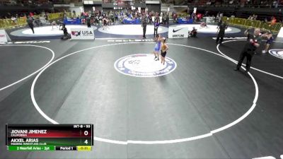 93 lbs Cons. Semi - Akxel Arias, Madera Wrestling Club vs Jiovani Jimenez, California