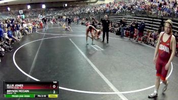 160 lbs Quarterfinals (8 Team) - Dean Perkins, Idaho vs Austin Fouty, Indiana Blue
