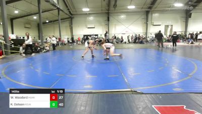 140 lbs Final - Walker Woodard, Morris Fitness Wrestling Club - (A) vs Kameron Dotson, Roundtree Wrestling Academy