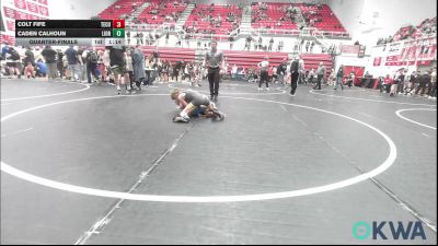 85 lbs Quarterfinal - Colt Fife, Tecumseh Youth Wrestling vs Caden Calhoun, Lions Wrestling Academy