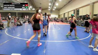 115 lbs Rr Rnd 5 - Aaliyah Raffle, Grit Mat Club Girls vs Grey Henecker, MGW Surf Savages