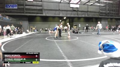 110 lbs 1st Place Match - Esteban Aranguiz Jr., South Central Punishers vs Brock Mcgrath, SlyFox Wrestling Academy