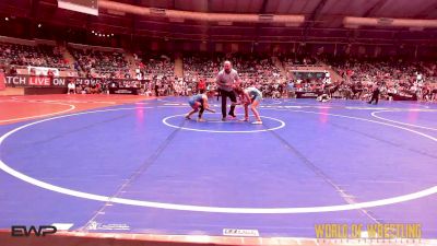 82 lbs Round Of 16 - Paisley Cox, Salina Kids Wrestling Club vs Jude McCabe, Moyer Elite
