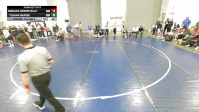 50 lbs Champ. Round 3 - Eliana Garcia, Utah vs Benzlee Greenhalgh, Utah
