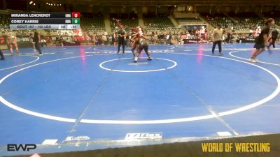 150 lbs 3rd Place - Miranda Lencrerot, The Glasgow Wrestling Acadamy vs Corey Harris, HURRICANE WRESTLING ACADEMY