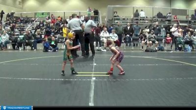 40 lbs Round 1 - Marcelyn Keiser, Mat Psychos vs Karaline Case, Barry County Grapplers Association