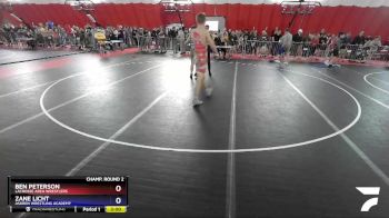 160 lbs Champ. Round 2 - Ben Peterson, LaCrosse Area Wrestlers vs Zane Licht, Askren Wrestling Academy