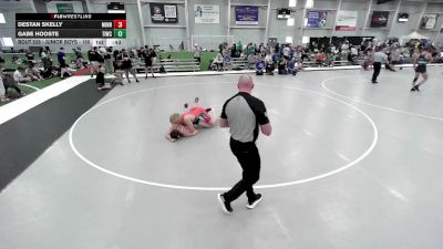 Junior Boys - 165 lbs Cons. Round 2 - Gabe Hooste, Team Idaho Wrestling Club vs Destan Skelly, Minnesota