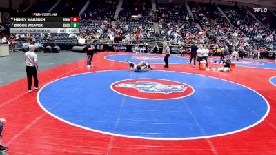 157-6A 1st Place Match - Brock Weaver, Camden County vs Henry Marsden, Denmark