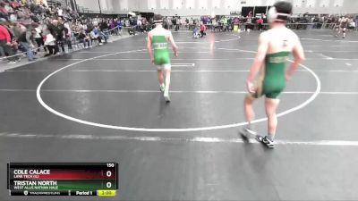 150 lbs Champ. Round 2 - Tristan North, West Allis Nathan Hale vs Cole Calace, Lane Tech (IL)