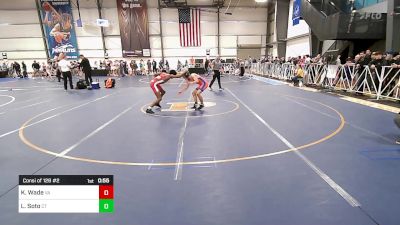 106 lbs Consi Of 128 #2 - Kobe Wade, VA vs Leonidas Soto, CT