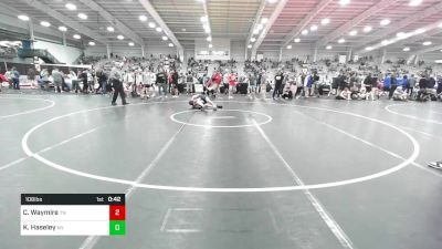 106 lbs Consi Of 128 #2 - Cash Waymire, TN vs Kole Haseley, NY