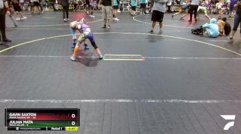 56 lbs Round 3 (6 Team) - Gavin Saxton, Ragin Raisins WC vs Julian Mata, Ninja Killer
