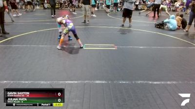 56 lbs Round 3 (6 Team) - Gavin Saxton, Ragin Raisins WC vs Julian Mata, Ninja Killer