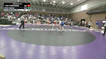 138 lbs Cons. Round 3 - Wyatt Dickau, Douglas vs Troy Christensen, Newcastle