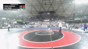 Boys 4A 165 lbs Champ. Round 1 - Asher Haselman, Eastlake vs Clay Heuer, Arlington
