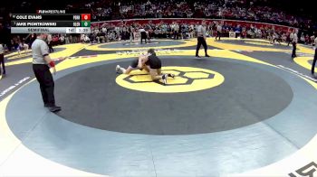 D1-157 lbs Semifinal - Jake Piontkowski, Olentangy vs Cole Evans, Perrysburg