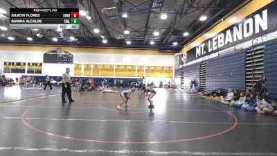 100 lbs 5th Place - Julieth Flores, Connellsville vs Gianna Alcalde, Shaler Area