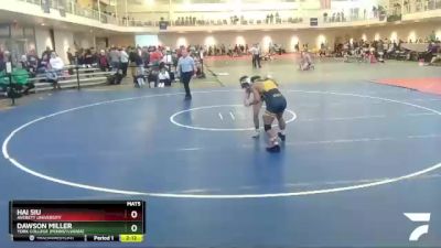 149 lbs Champ. Round 1 - Dawson Miller, York College (Pennsylvania) vs Hai Siu, Averett University