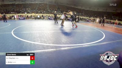 Consolation - Amir Clayton, Oklahoma Wrestling Academy vs Ivan Ortiz, Duncan Demon Wrestling