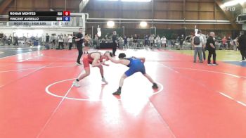 145A lbs Consi Of 4 - Ronan Montes, Blair Academy vs Vincent Augello, Barn Brothers
