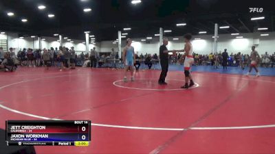 119 lbs Placement Matches (8 Team) - Jett Creighton, California vs Jaxon Workman, Michigan Blue