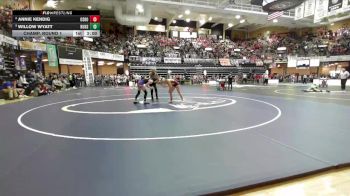 120 lbs Champ. Round 1 - Willow Wyatt, Burlingame HS vs Annie Kendig, Osborne HS