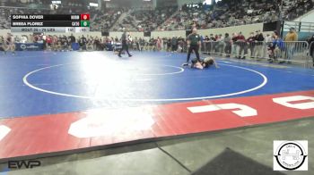76 lbs Consolation - Sophia Dover, Norman Jr High vs Breea Florez, Catoosa Wrestling