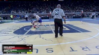 D4-113 lbs Champ. Round 1 - Onyx Ostrom, Manchester HS vs Garett Randall, Schoolcraft HS