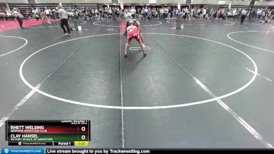 128 lbs Champ. Round 1 - Rhett Welsing, Denmark Wrestling Club vs Clay Hansel, Victory School Of Wrestling