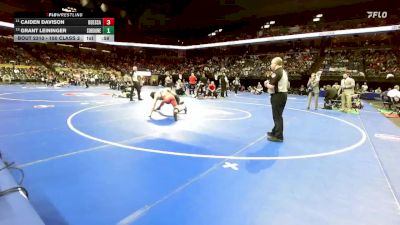 150 Class 2 lbs Semifinal - Caiden Davison, Odessa vs Grant Leininger, Southern Boone