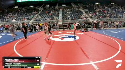 78 lbs Cons. Round 2 - Parker Hansen, Green River Grapplers Wrestling vs Aiden Carter, Lusk Rawhide Wrestling Club