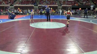 77 lbs Quarterfinal - Matthew Laslovich, Summit Wrestling Club vs Ian Dooley, Bozeman Wrestling Club