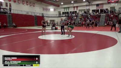 135 lbs Quarterfinal - Ayla Osterkamp, Dubuque Hempstead vs Olivia Orris, Maquoketa